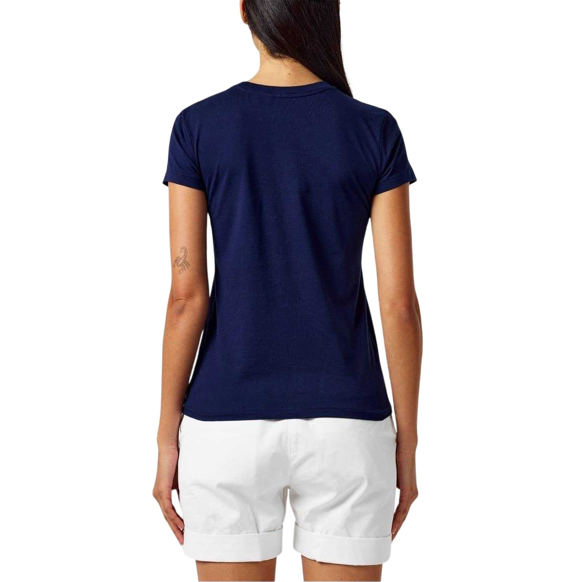 Navy - Back - Ralph Lauren Womens-Ladies Jersey T-Shirt