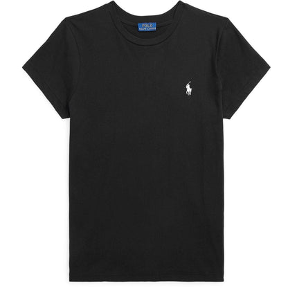 Black - Front - Ralph Lauren Womens-Ladies Jersey T-Shirt