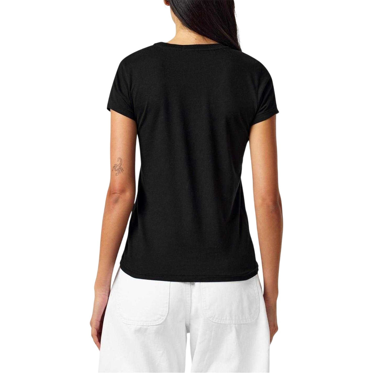 Black - Back - Ralph Lauren Womens-Ladies Jersey T-Shirt