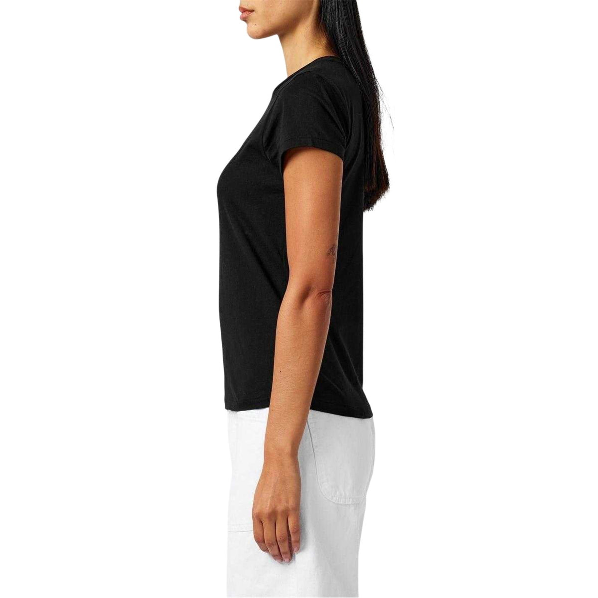 Black - Side - Ralph Lauren Womens-Ladies Jersey T-Shirt