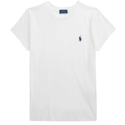 White - Front - Ralph Lauren Womens-Ladies Jersey T-Shirt