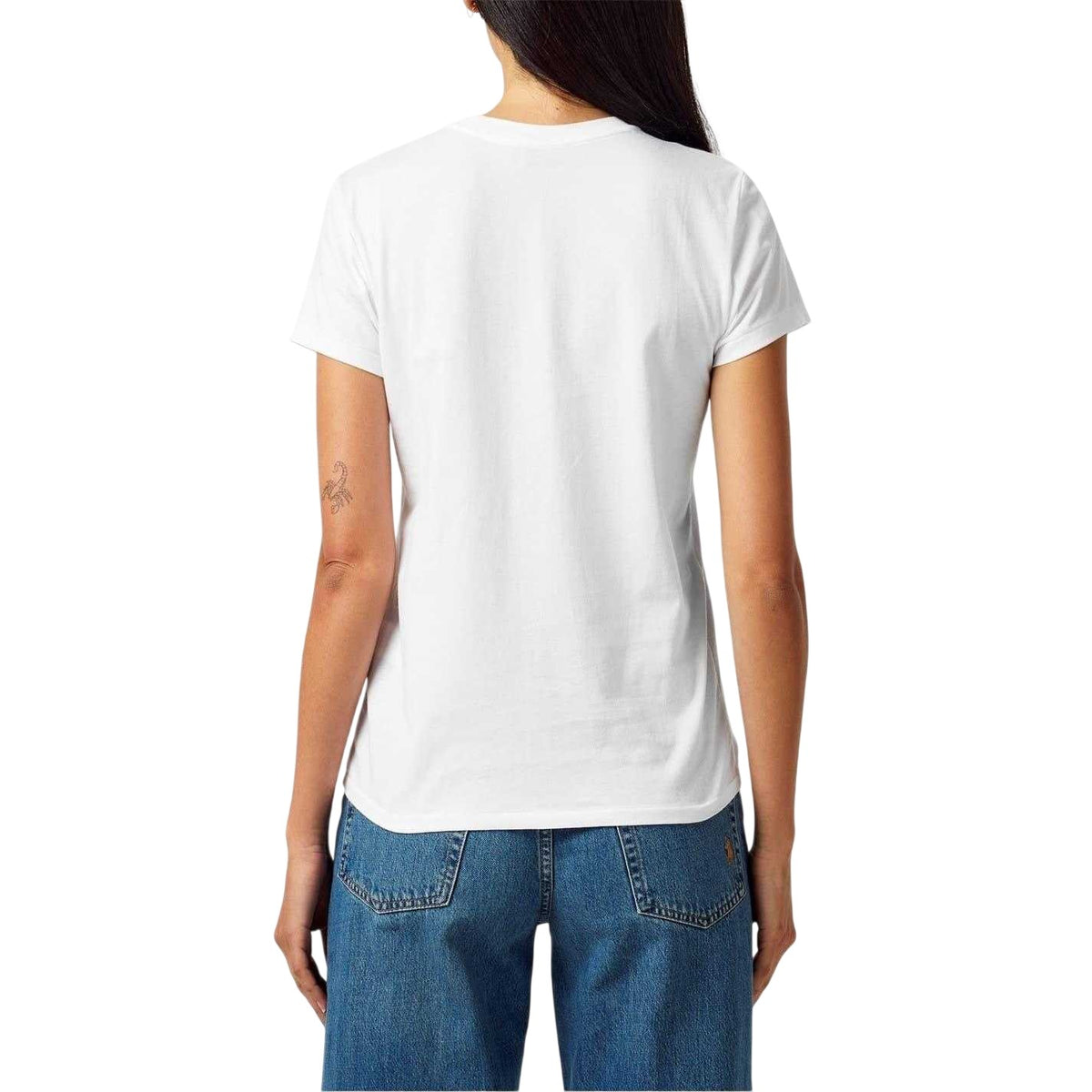 White - Back - Ralph Lauren Womens-Ladies Jersey T-Shirt