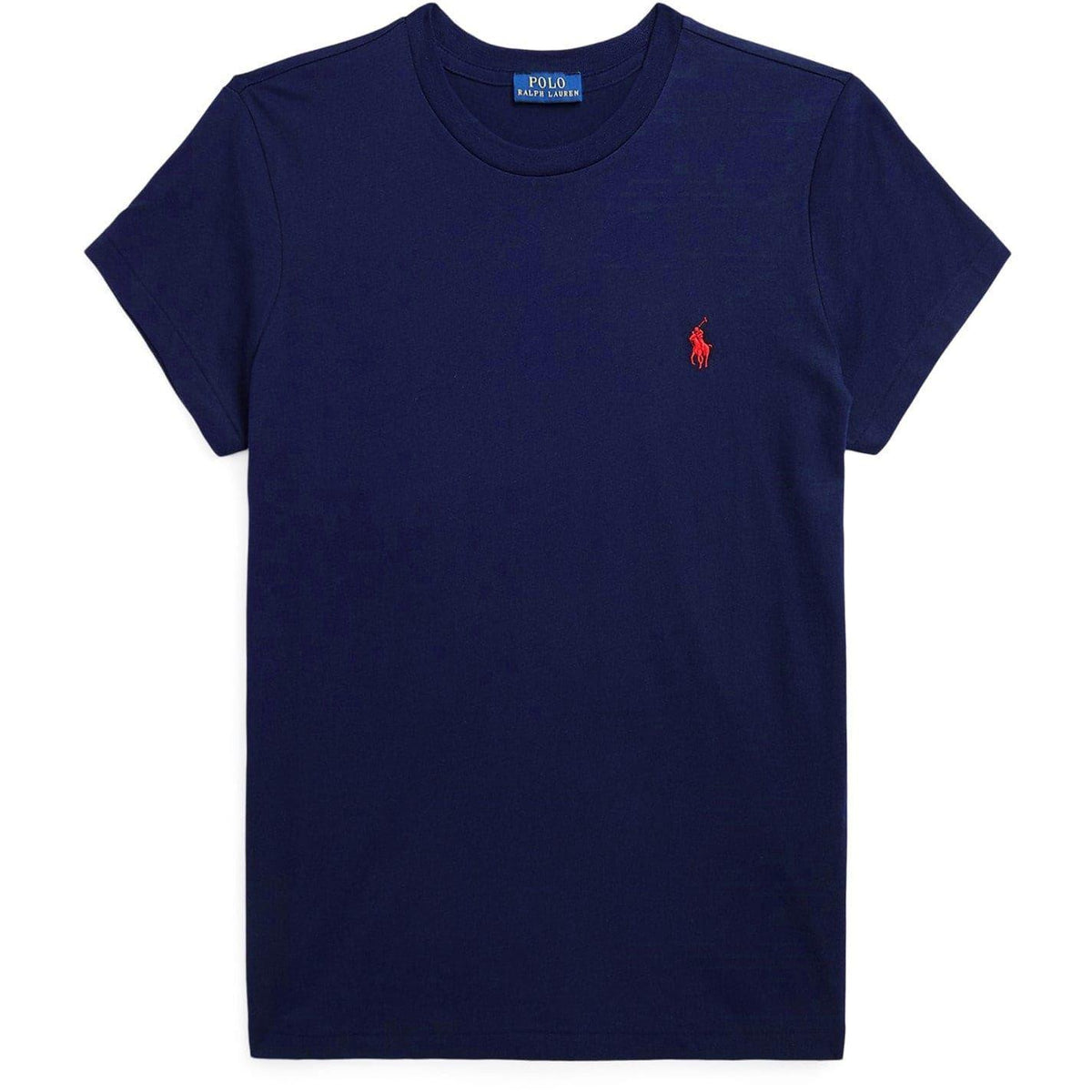 Navy - Front - Ralph Lauren Womens-Ladies Jersey T-Shirt