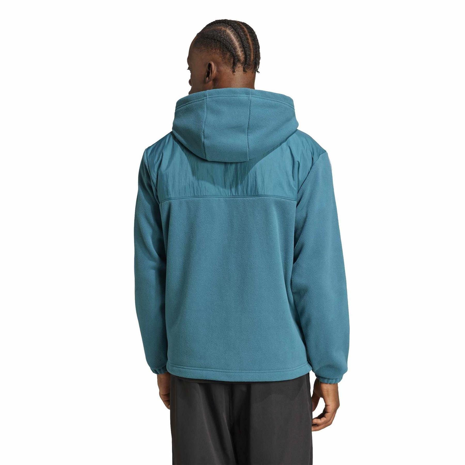 Teal - Back - Adidas Mens Originals Regular Hoodie