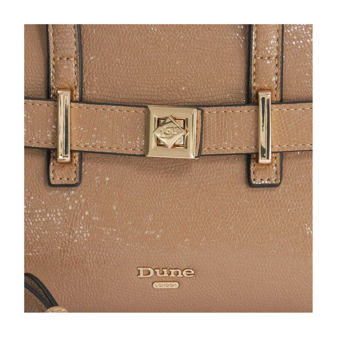 Taupe - Pack Shot - Dune London Delineate Shoulder Bag