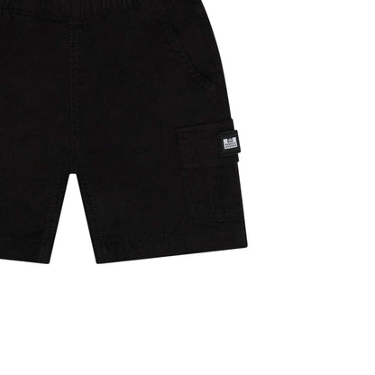 Black - Side - Weekend Offender Boys High Desert Cargo Shorts
