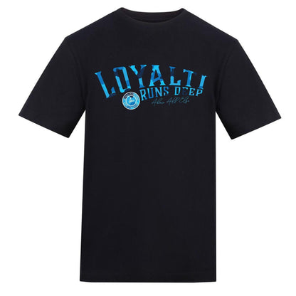 Black - Front - Loyalti Unisex Adult Big Logo T-Shirt