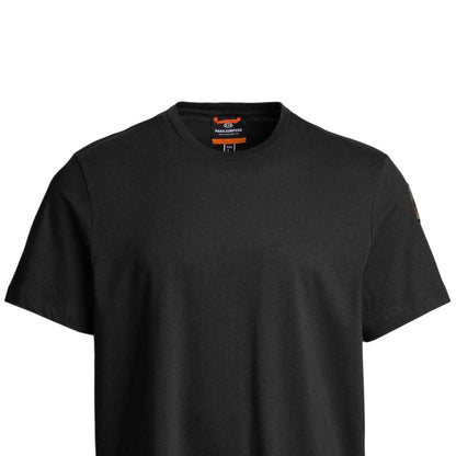 Black - Side - Parajumpers Mens Shispare Cotton T-Shirt