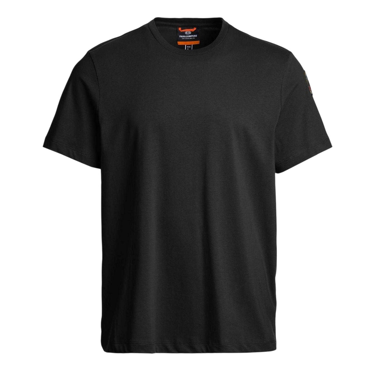 Black - Front - Parajumpers Mens Shispare Cotton T-Shirt