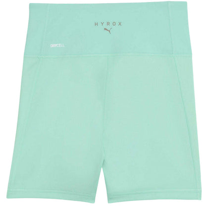Mint - Back - Puma Womens-Ladies Hyrox Compression Shorts