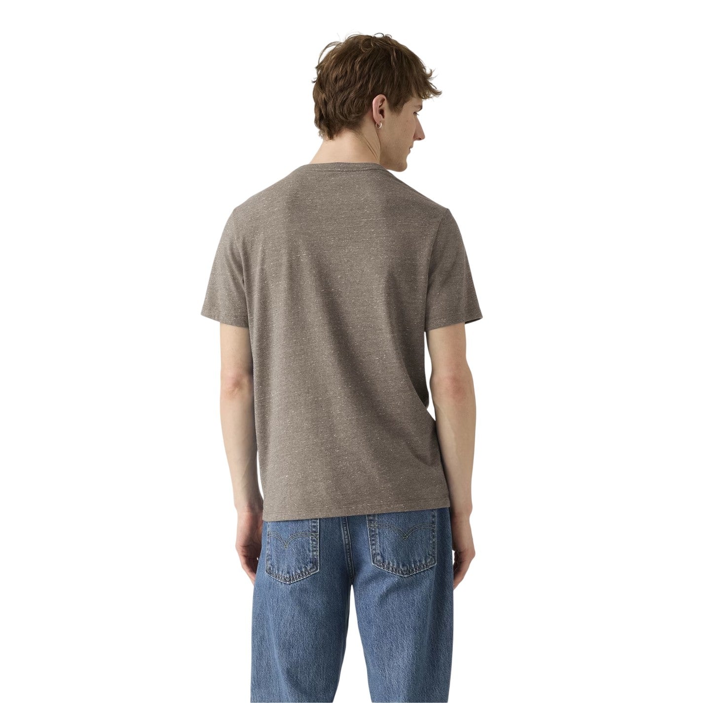 Brown - Back - Levis Mens Original Housemark T-Shirt