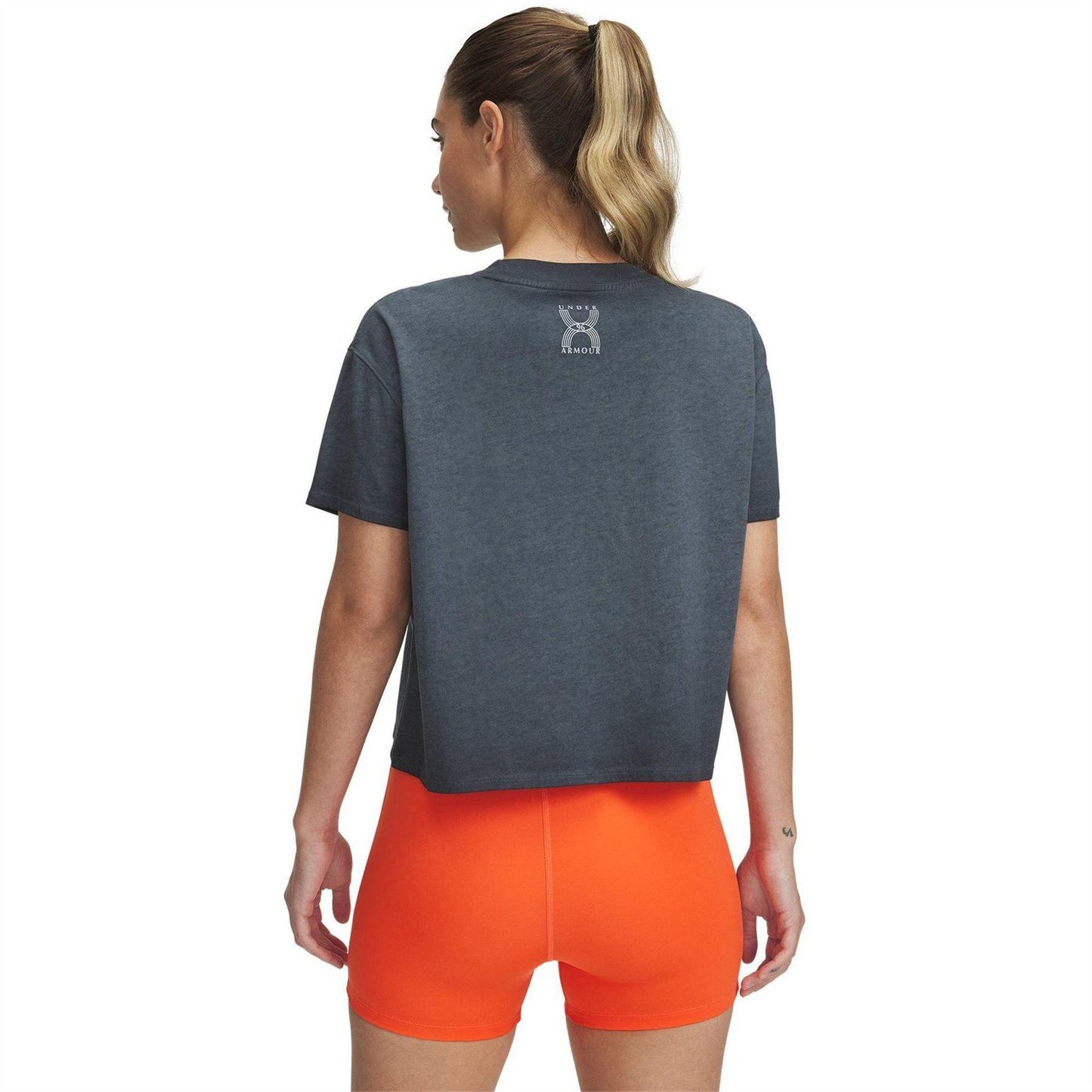 Black - Back - Under Armour Womens-Ladies Run 96 Relaxed Fit Running T-Shirt