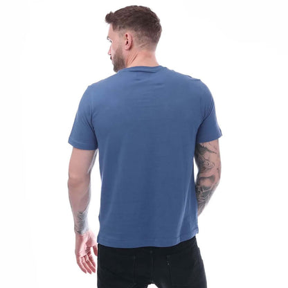 Blue - Back - Farah Mens Dean Short-Sleeved T-Shirt