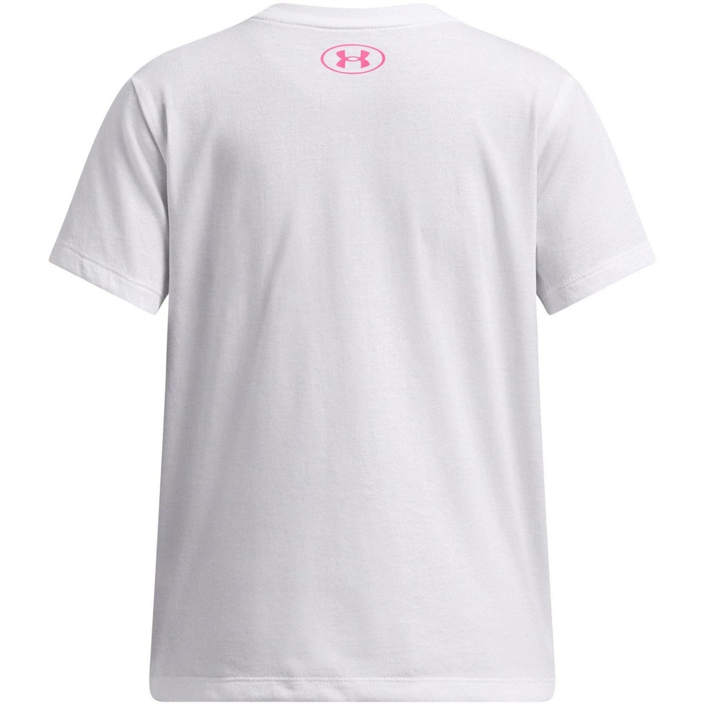 White - Back - Under Armour Childrens-Kids Big Logo T-Shirt