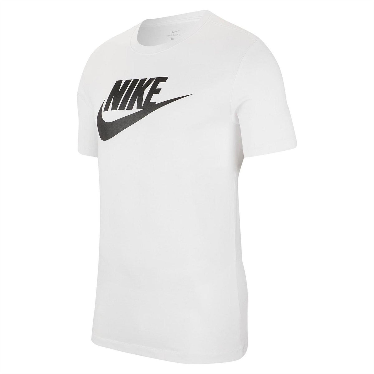White - Front - Nike Mens Sportswear Club Logo T-Shirt