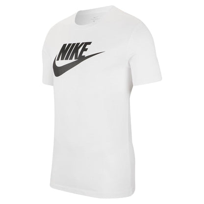 White - Front - Nike Mens Sportswear Club Logo T-Shirt