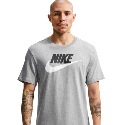 Dark Grey - Side - Nike Mens Sportswear Club Logo T-Shirt