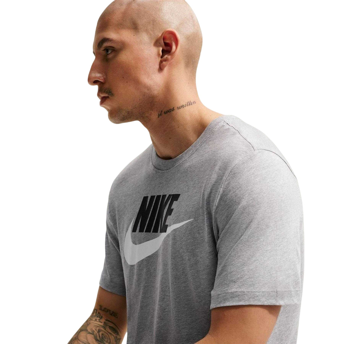 Dark Grey - Pack Shot - Nike Mens Sportswear Club Logo T-Shirt