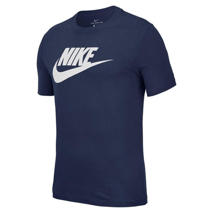Navy - Front - Nike Mens Sportswear Club Logo T-Shirt