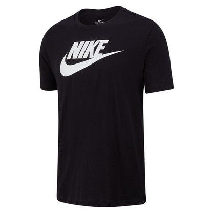 Black - Front - Nike Mens Sportswear Club Logo T-Shirt