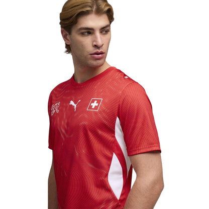 Red-White - Side - Puma Unisex Adult World Cup 2026 Switzerland FC Home Shirt