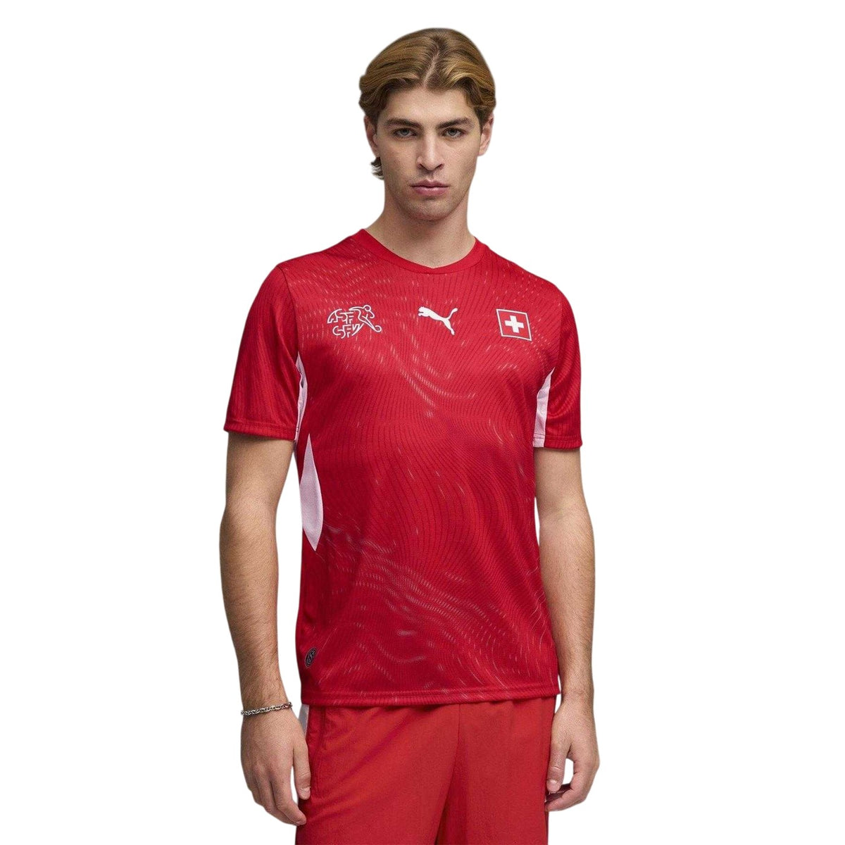 Red-White - Lifestyle - Puma Unisex Adult World Cup 2026 Switzerland FC Home Shirt