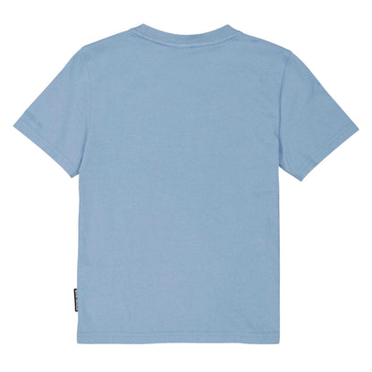 Blue - Back - Moose Knuckles Childrens-Kids Conway Logo Regular T-Shirt