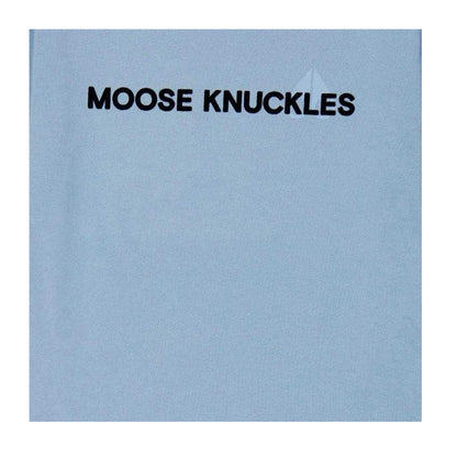 Blue - Side - Moose Knuckles Childrens-Kids Conway Logo Regular T-Shirt