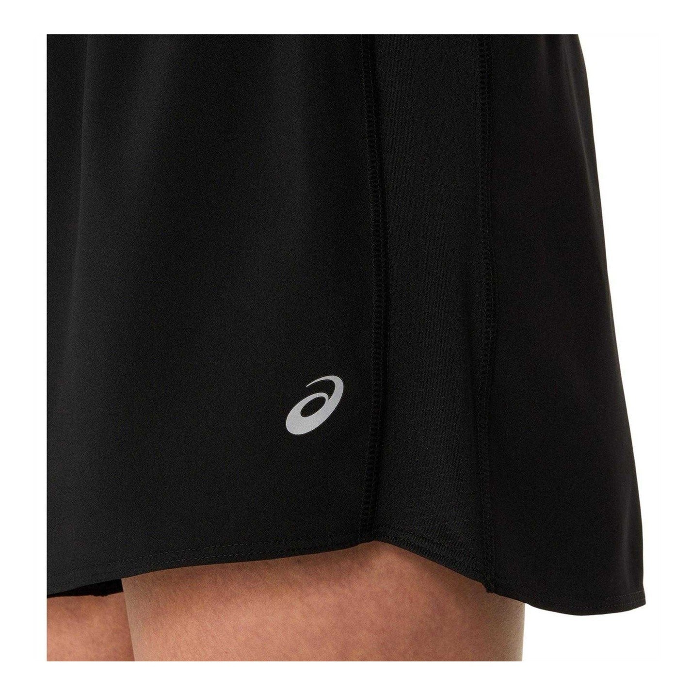 Black - Side - Asics Womens-Ladies Core Running Shorts
