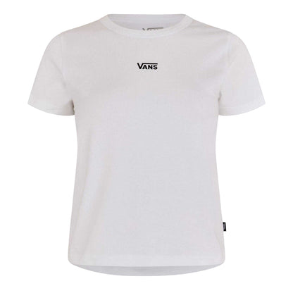 White - Front - Vans Womens-Ladies Regular T-Shirt