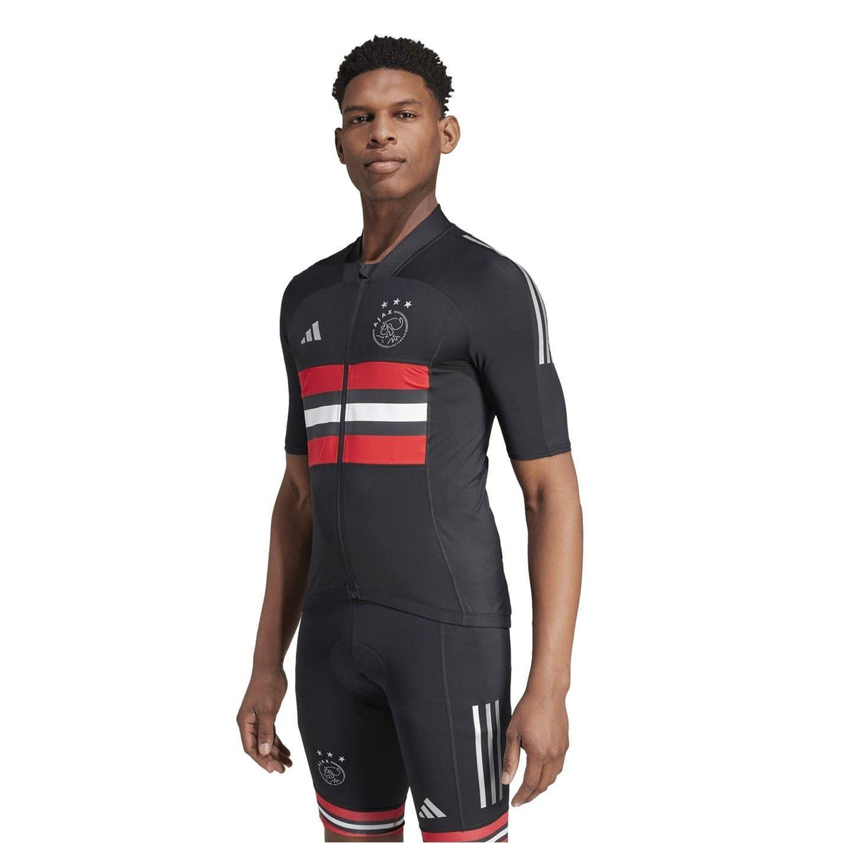 Black - Lifestyle - Adidas Mens Ajax Slim Cycling Jersey
