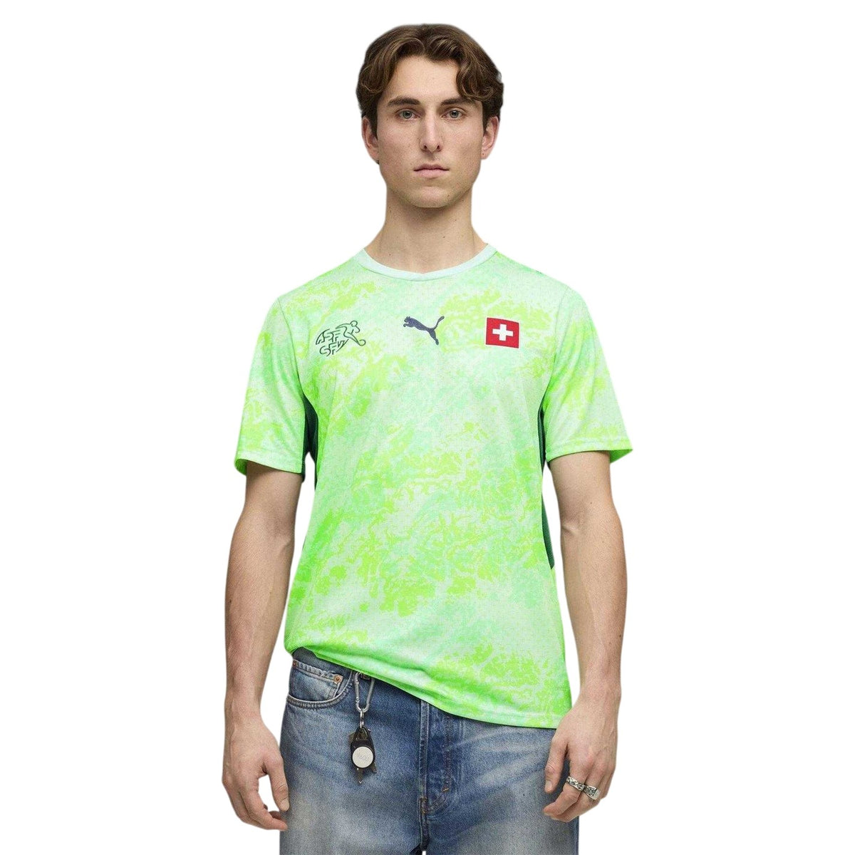 Mint-Blue - Lifestyle - Puma Mens World Cup 2026 Switzerland FC Away Shirt