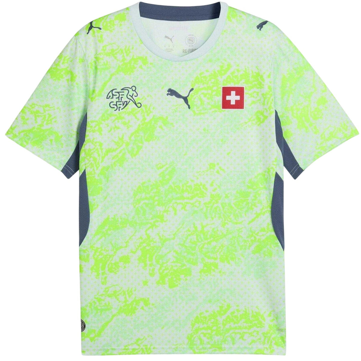 Mint-Blue - Front - Puma Mens World Cup 2026 Switzerland FC Away Shirt