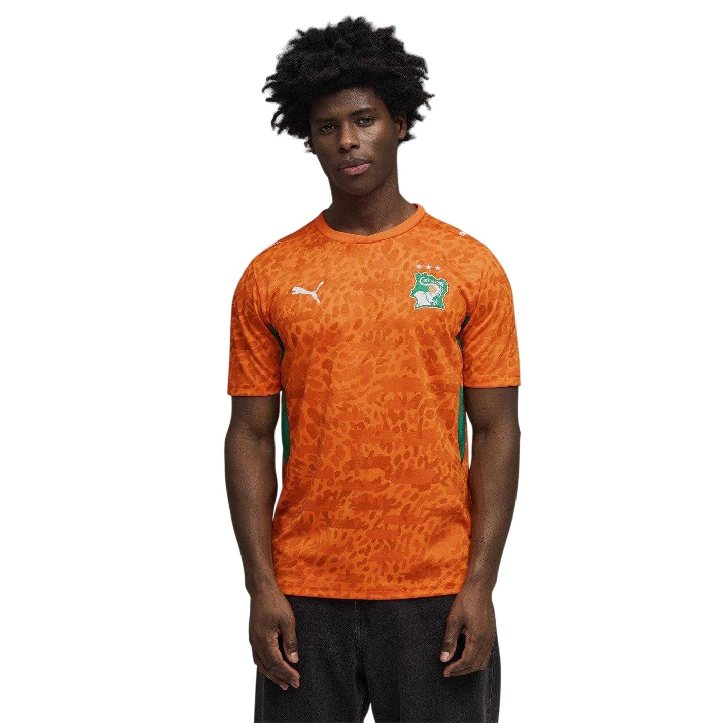 Orange-Green - Lifestyle - Puma Mens Fifa World Cup 2026 Ivory Coast FC Home Shirt
