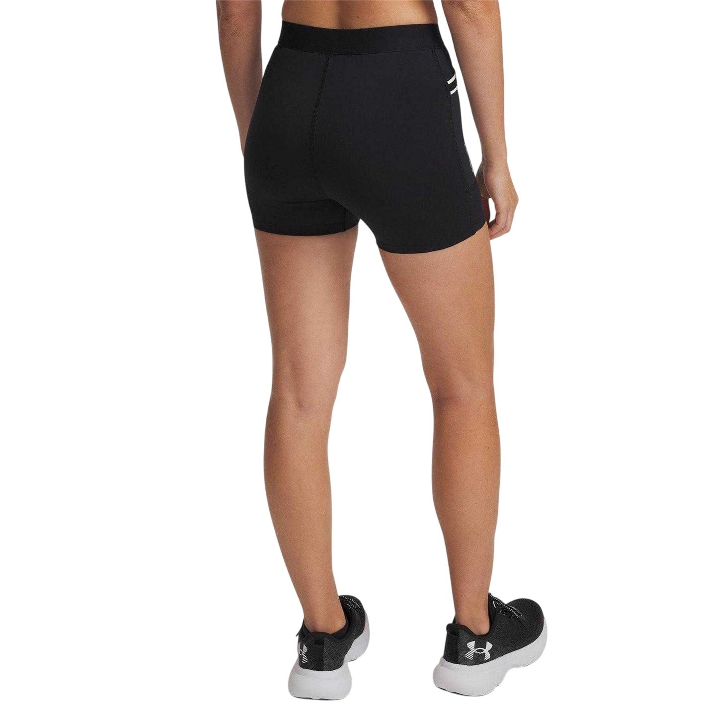 Black - Back - Under Armour Womens-Ladies 96 Running Shorts