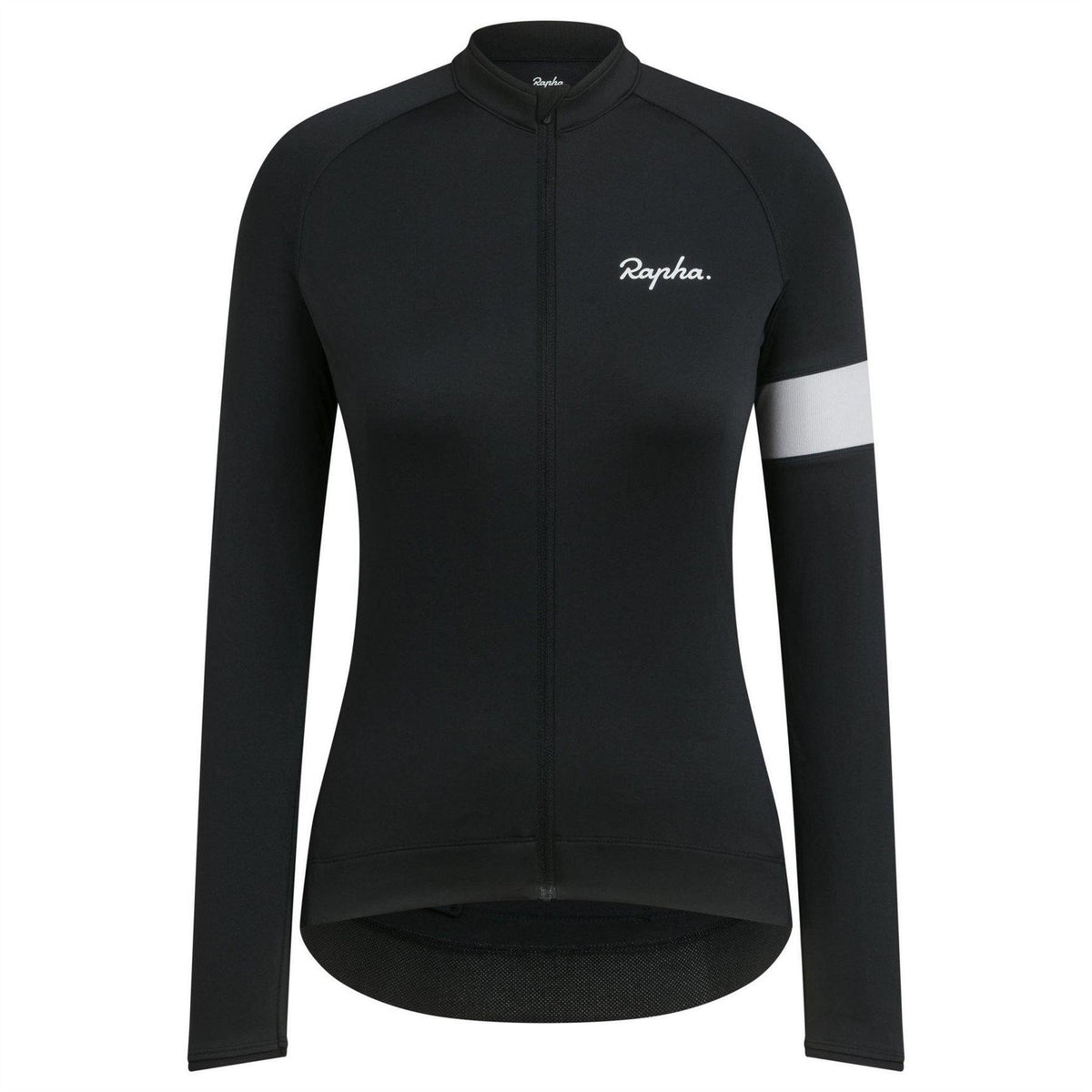 Black - Front - Rapha Womens-Ladies Core Long-Sleeved Cycling Jersey