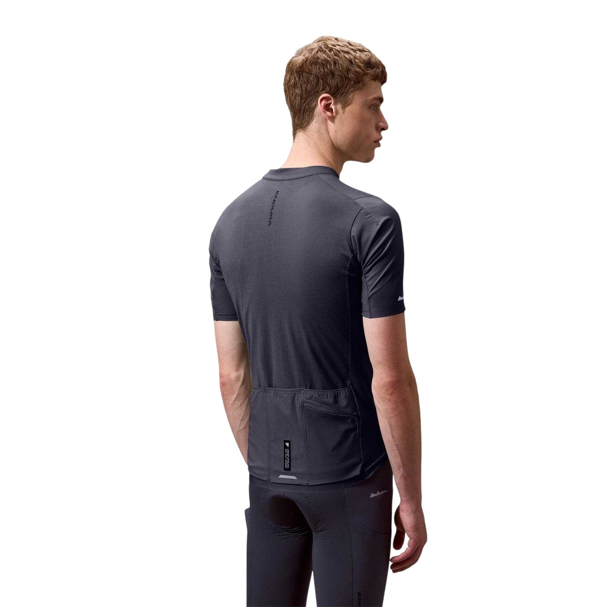 Carbon Grey - Back - Endura Mens Relaxed Fit Cycling Jersey