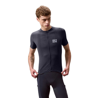 Carbon Grey - Side - Endura Mens Relaxed Fit Cycling Jersey