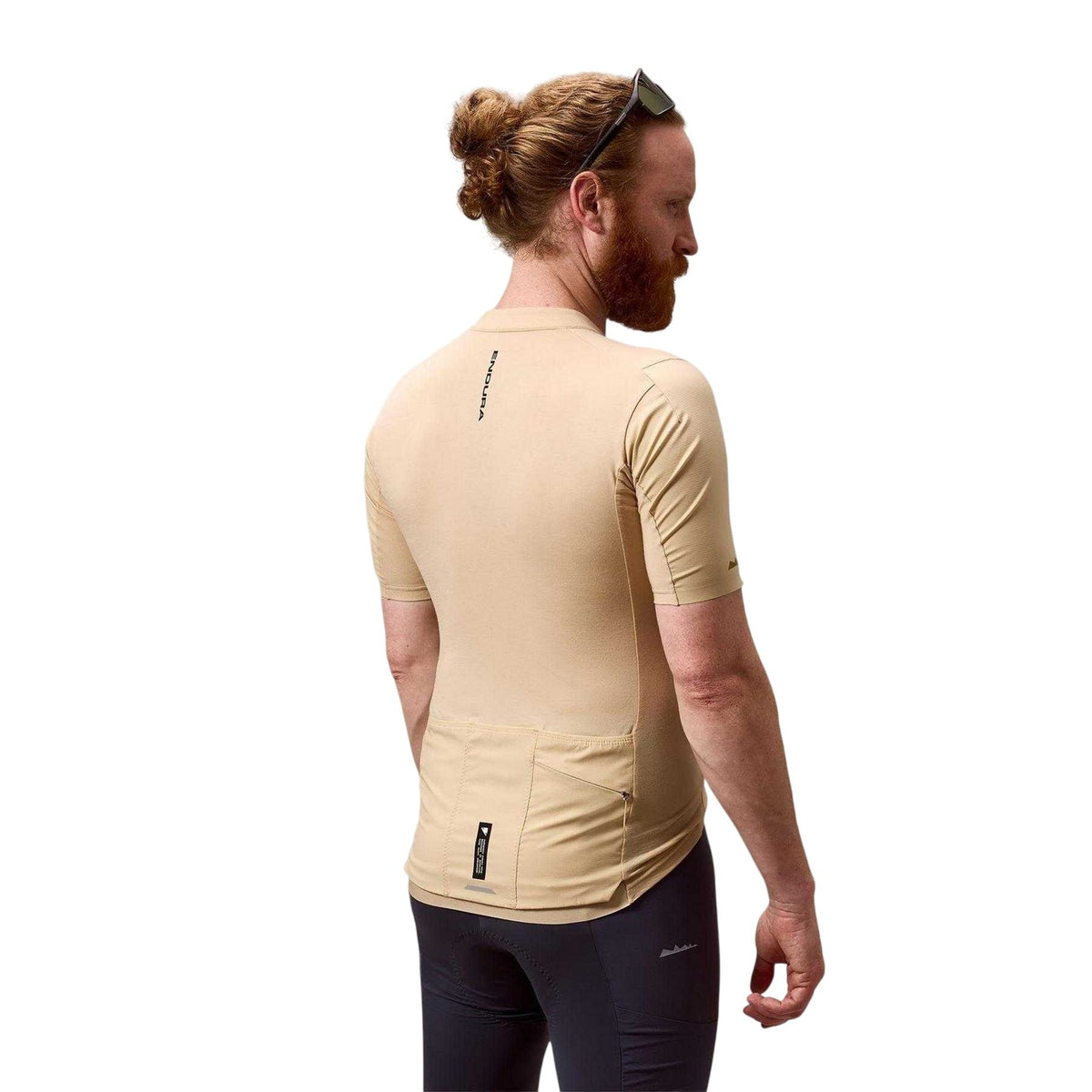 Sand - Back - Endura Mens Relaxed Fit Cycling Jersey