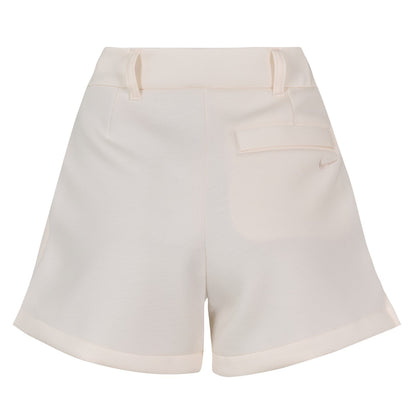 Chalk - Back - Nike Womens-Ladies Relaxed Fit Sweat Shorts