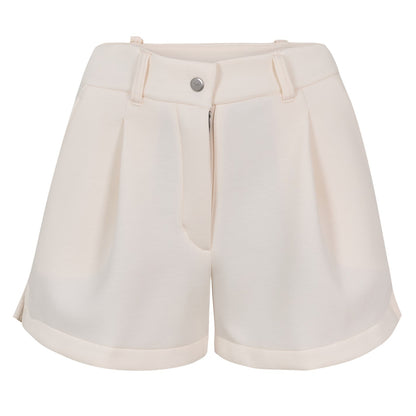 Chalk - Front - Nike Womens-Ladies Relaxed Fit Sweat Shorts