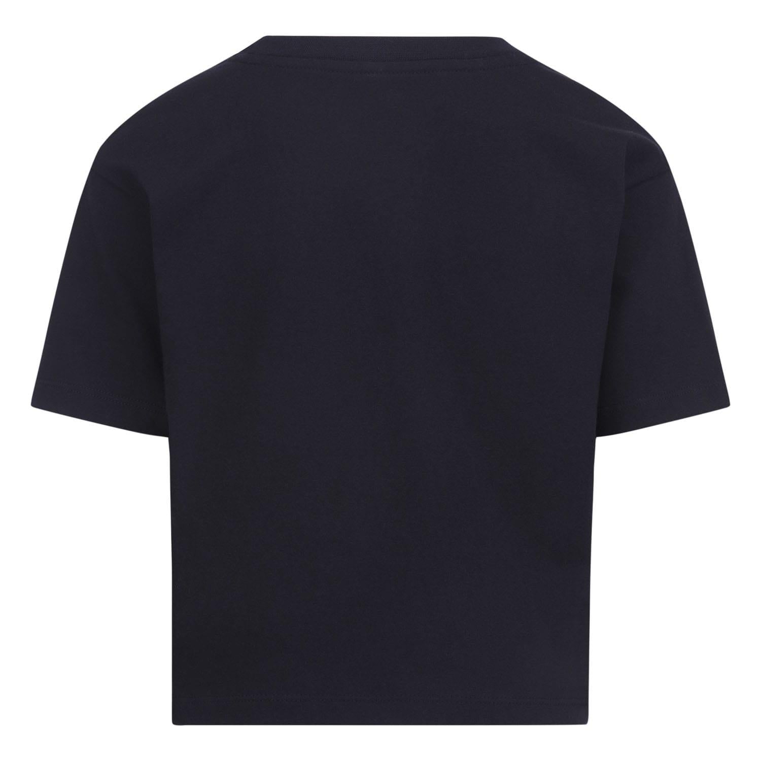 Black - Back - Nike Childrens-Kids Club Boxy T-Shirt