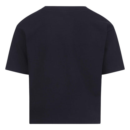 Black - Back - Nike Childrens-Kids Club Boxy T-Shirt