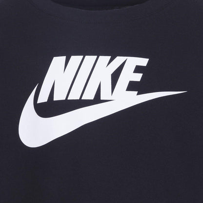 Black - Side - Nike Childrens-Kids Club Boxy T-Shirt
