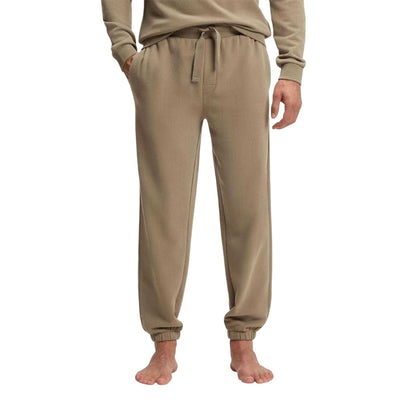 Brown - Lifestyle - Boss Mens French Terry Embroidered Logo Tracksuit Bottoms