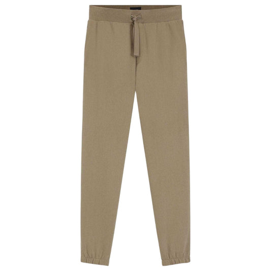Brown - Front - Boss Mens French Terry Embroidered Logo Tracksuit Bottoms