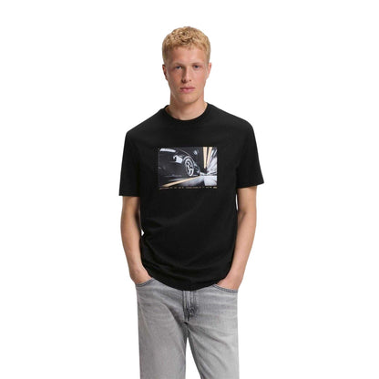 Black - Lifestyle - Boss Mens Graphic Print Regular T-Shirt