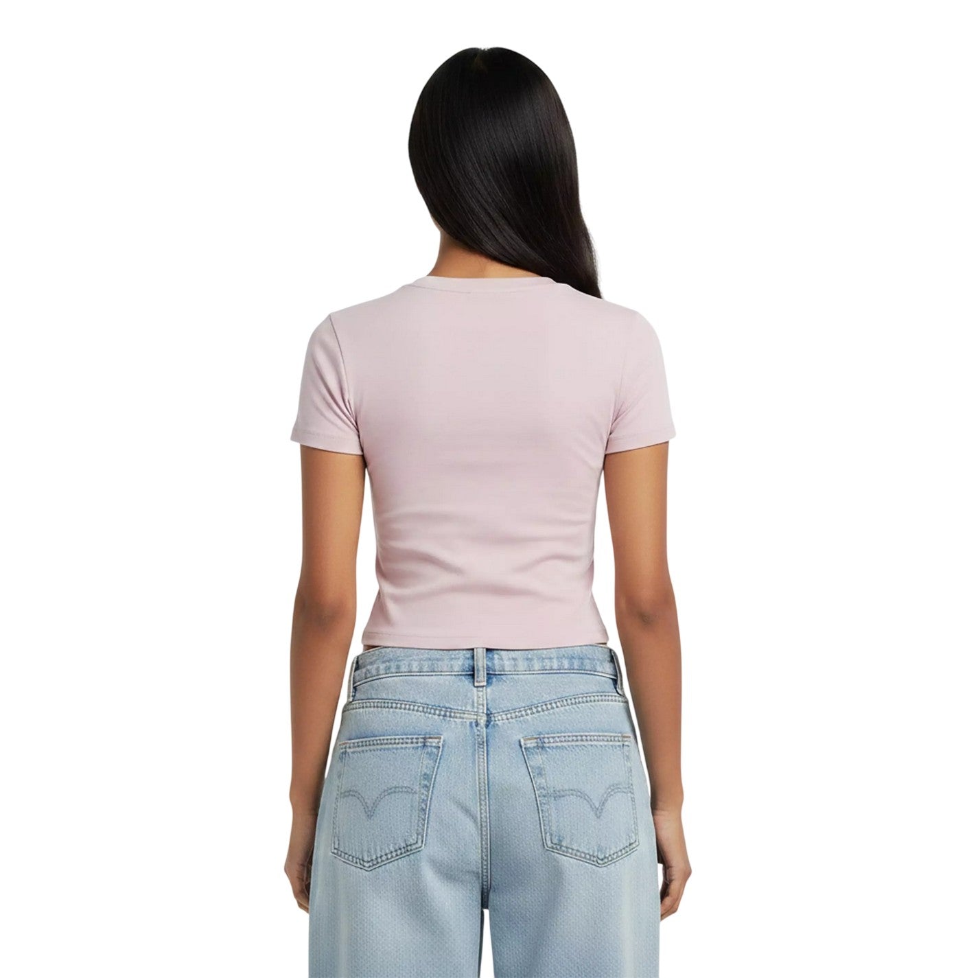 Lilac - Lifestyle - Guess Womens-Ladies Star Print Slim T-Shirt