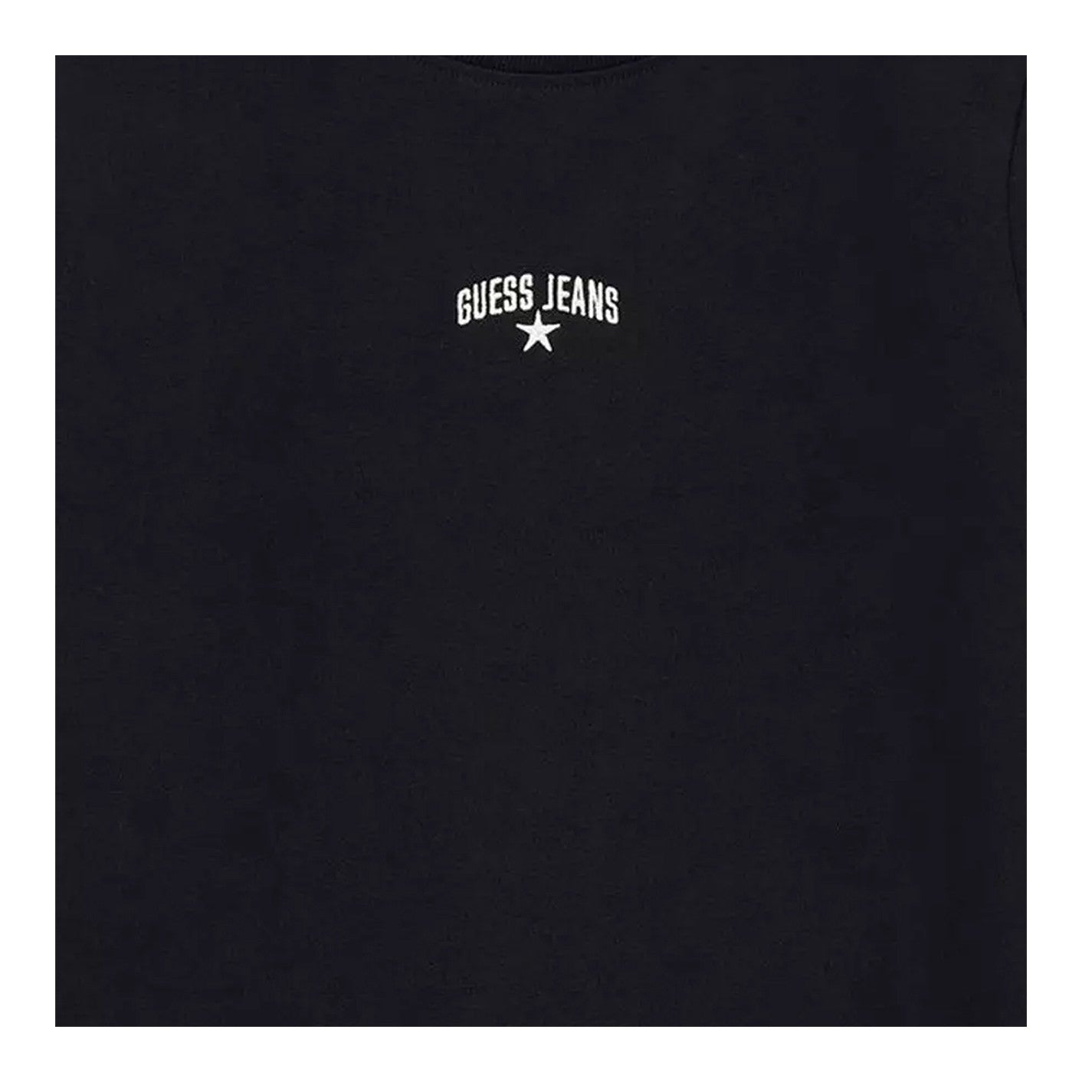Jet Black - Side - Guess Womens-Ladies Star Print Slim T-Shirt