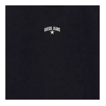 Jet Black - Side - Guess Womens-Ladies Star Print Slim T-Shirt